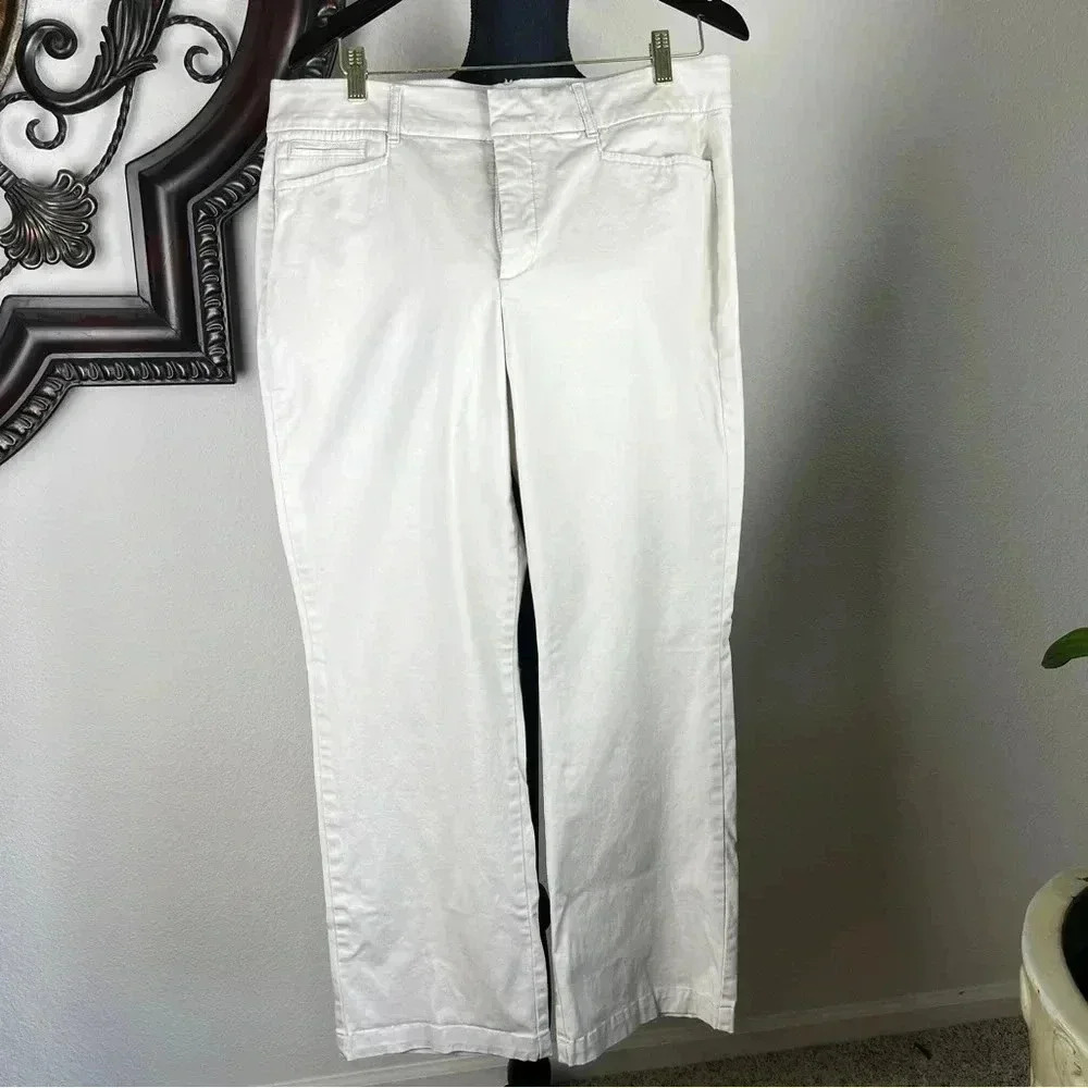 JM COLLECTION WOMEN'S CLASSIC Khaki PANTS SIZE 14S NO Gap WAIST BAND